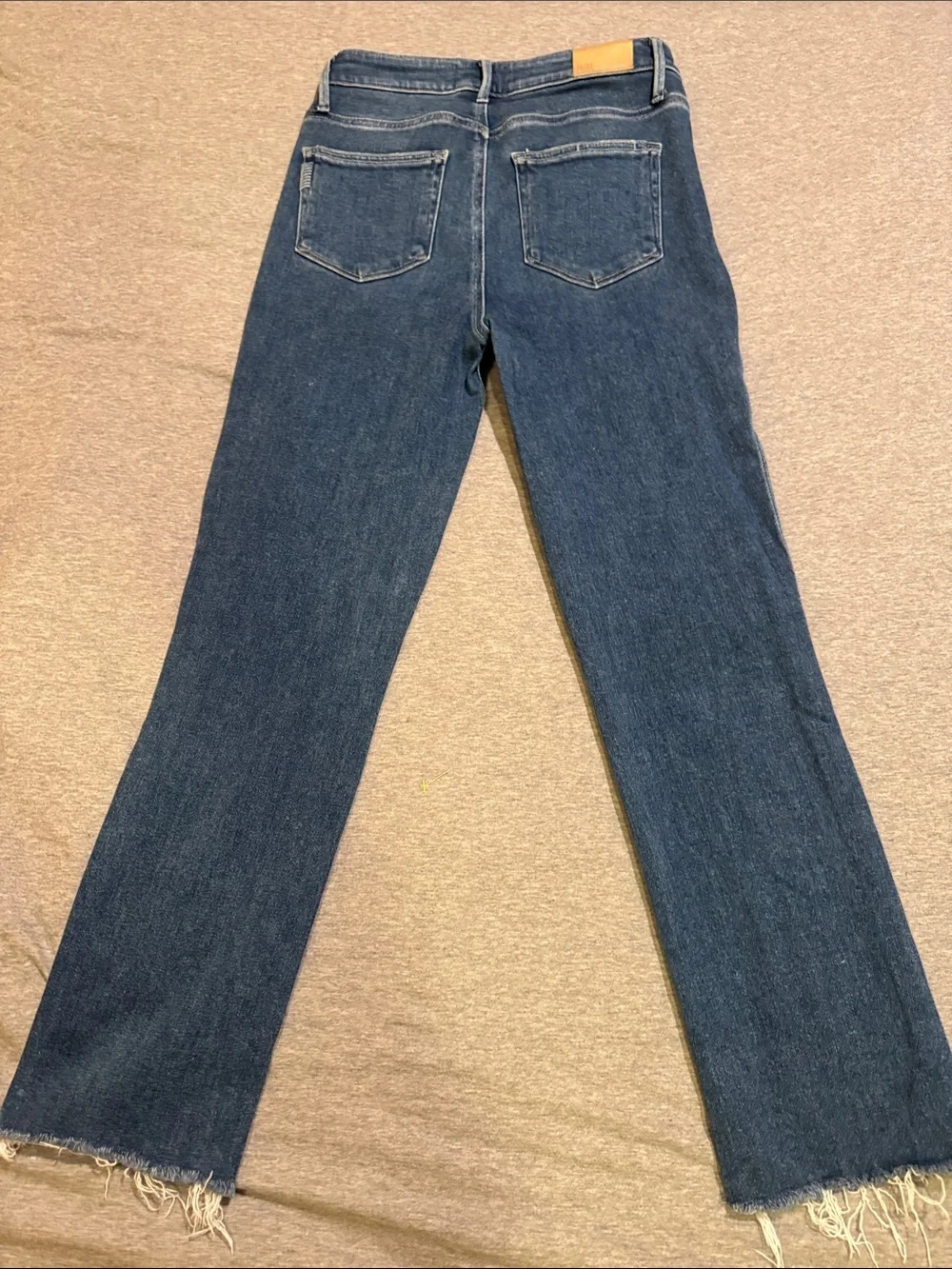 PAIGE Indigo Straight-Leg High-Rise Button-Fly Cindy Jeans